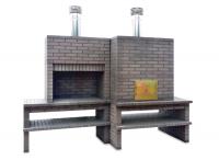 Ref. MD896 - 300 cm x 57 cm e 120 cm x 240 cm, CxLxA | Grelhador 94 cm x 50 cm, CxL | 2000 kg